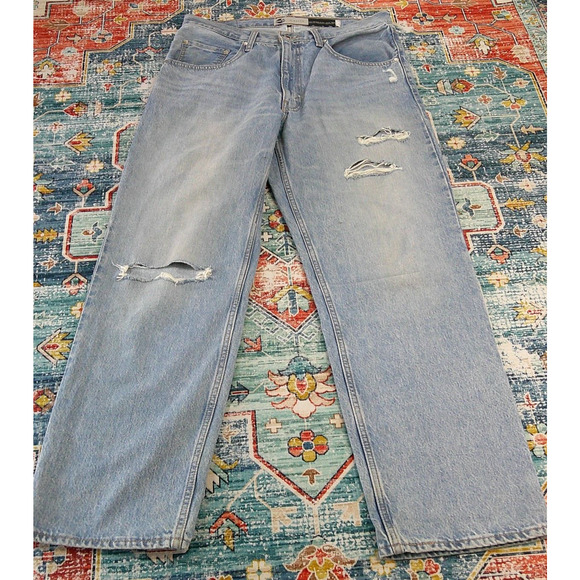 Levi's SilverTab 94 Baggy Distressed Blue Jeans Women's Size 32x32 High Rise - Picture 2 of 7